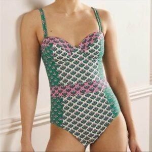 Boden Portofino cup size swimsuit, oriental bud